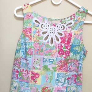 Lilly Pulitzer "State of Mind" print shift dress